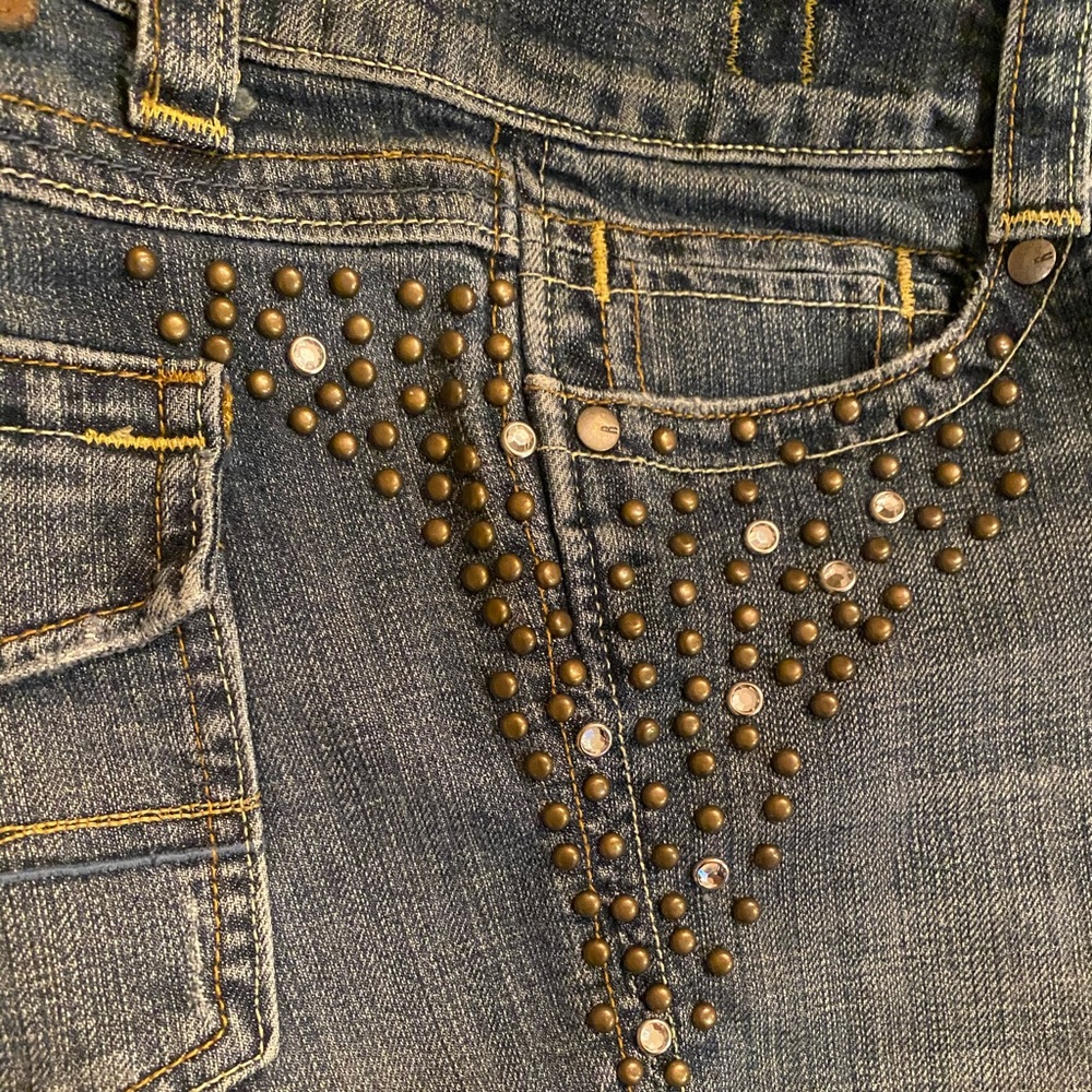 Dark blue jeans